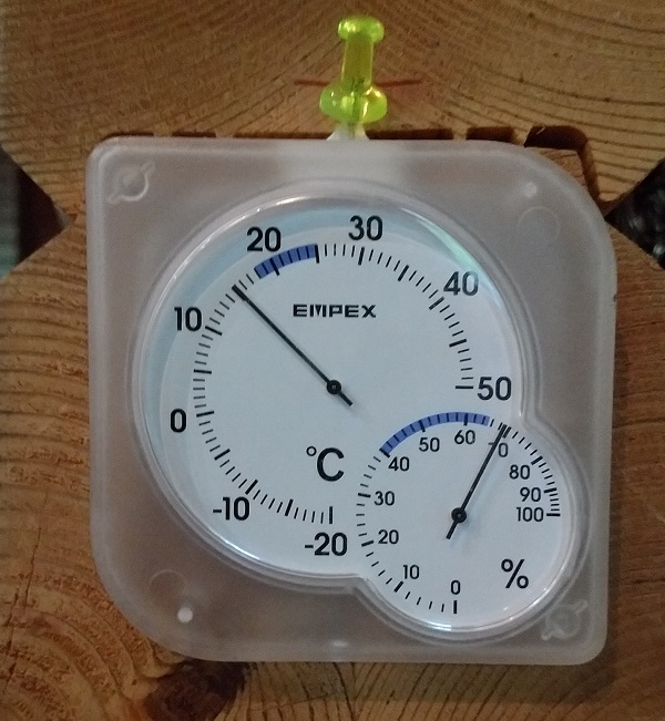 ログハウス協会　湿度計